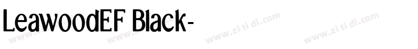 LeawoodEF Black字体转换